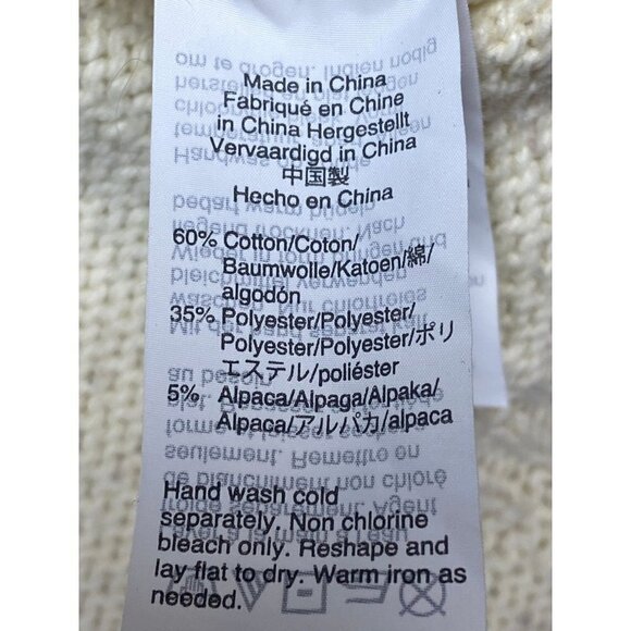 Madewell Heart Keaton Cotton/Poly/Alpaca Pullover Sweater, Women's XS - Picture 4 of 7